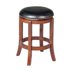 Boraam Industries, Inc. Cordova Swivel Stool, 24", Cherry