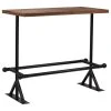 Vida XL International B.V. VidaXL Bar Table Solid Reclaimed Wood Dark Brown 47.2"x23.6"x42.1" Wood Table