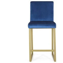 GDFStudio GDF Studio Lexi Modern Glam Velvet Barstools, Set Of 2, Navy Blue -CHAMPRO shop 9c71e9e7008a1ae1 8240 w800 h800 b1 p0