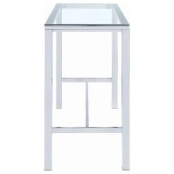 Coaster Home Furnishings Coaster 47" Contemporary Clear Glass Top Bar Table, Chrome -CHAMPRO shop 9d81416a019c8061 9420 w800 h800 b1 p0