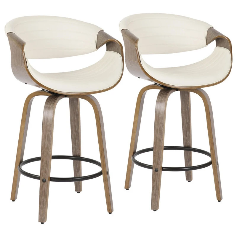 Lumisource Symphony Counter Stool, Set Of 2 1 Lumisource Symphony Counter Stool, Set Of 2