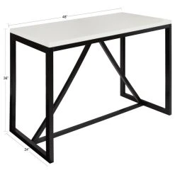 Uniek Kaya Counter Height Pub Table, White,black -CHAMPRO shop 9e4114c30b846eb1 4221 w800 h800 b1 p0