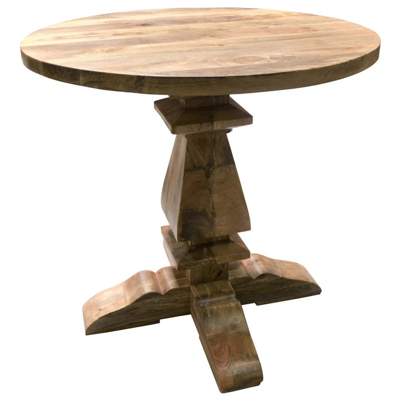 Rustic Home Interiors Round Bar Height Mango Table 8 Rustic Home Interiors Round Bar Height Mango Table - Image 8