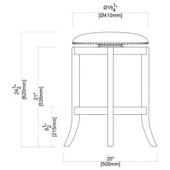 Boraam Industries, Inc. Cordova Swivel Stool, 24", Black -CHAMPRO shop 9fd19bd20efe2336 2779 w800 h800 b1 p0