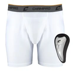 Champro Sports Champro Compression Boxer Shorts With Cup