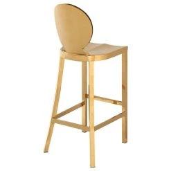 Meridian Furniture Maddox Chrome Stool, Gold Stainless Steel -CHAMPRO shop a17157480b7b4926 1177 w800 h800 b1 p0