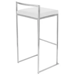 Lumisource Fuji Barstool, Set Of 2, White -CHAMPRO shop a1f10da6084b8913 5735 w800 h800 b1 p0