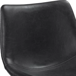 Walker Edison 24" Industrial Faux Leather Counter Stools, Black -CHAMPRO shop a1f1e2a40cd1e27f 8357 w800 h800 b0 p0