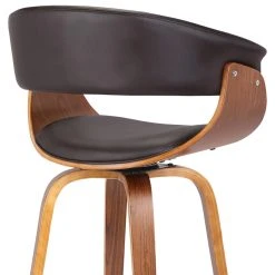 Armen Living Julyssa Brown Faux Leather And Walnut Wood Bar Stool LCJSBAWABR26 -CHAMPRO shop a2a116020acb95de 1498 w800 h800 b1 p0