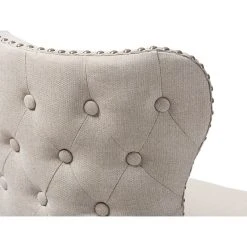 Baxton Studio Gradisca Brown Wood And Tufted Swivel Barstool, Set Of 2, Light Beige -CHAMPRO shop a731d3470b47e3d5 9664 w800 h800 b0 p0