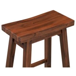 Boraam Industries, Inc. Sonoma Saddle Seat Counter Stool, Chestnut Wire-Brush, 24"h, Single -CHAMPRO shop a7b12b0103854c4a 2092 w800 h800 b1 p0