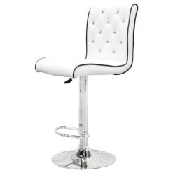Best Master Furniture Modern Swivel Bar Stool With Crystals And "Tufted" Look, Set Of 2, White -CHAMPRO shop a831eaaa0d0d2ec2 6100 w800 h800 b1 p0