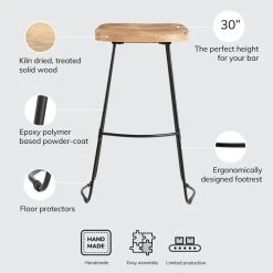 Madeleine Home Inc. Rombass Saddle Seat Bar Stool, Natural 29 Madeleine Home Inc. Rombass Saddle Seat Bar Stool, Natural -CHAMPRO shop a911103403299de0 7293 w800 h800 b0 p0