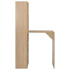 Vida XL International B.V. VidaXL Bar Table With Cabinet Oak Bistro Pub High Dining Breakfast Patio Table 9 Vida XL International B.V. VidaXL Bar Table With Cabinet Oak Bistro Pub High Dining Breakfast Patio Table -CHAMPRO shop a9a161600fe00d15 8261 w800 h800 b1 p0