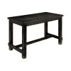 Furniture Of America E-Commerce By Enitial Lab Furniture Of America Sinuata Wood 60" Counter Height Table In Antique Black