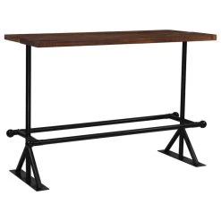 Vida XL International B.V. VidaXL Bar Table Solid Reclaimed Wood Dark Brown 59.1"x27.6"x42.1" Wood Table -CHAMPRO shop ada1727a02eb5d36 0083 w800 h800 b1 p0