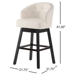 GDFStudio Westman Fabric Upholstered Swivel Seat Bar Stools, Set Of 2 -CHAMPRO shop aed1b80c01e6f90d 4447 w800 h800 b1 p0