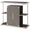 Coaster Home Furnishings Coaster Contemporary Bar Unit In Glossy Black