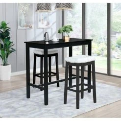 Linon Home Decor Products Linon Claridge 42" Wood Bar Height Pub Table In Black -CHAMPRO shop af21ed920f8682d9 2983 w800 h800 b0 p0