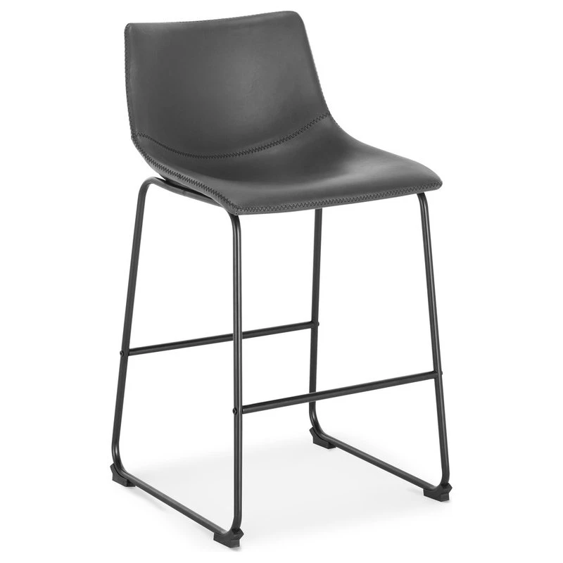 Edgemod Brinley Counter Stool, Set Of 3, Gray 2 Edgemod Brinley Counter Stool, Set Of 3, Gray - Image 2