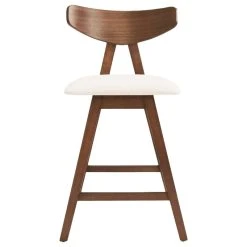 GDFStudio Sunapee Fabric Upholstered Wood Counter Stools, Set Of 2, Light Beige/Walnut -CHAMPRO shop b05149c60221ab12 7720 w800 h800 b1 p0