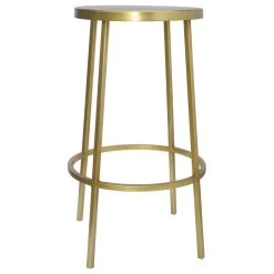 Meridian Furniture Tyson Contemporary Durable Iron Stool, Brushed Gold, Counter Height -CHAMPRO shop b0a140e602741372 4795 w800 h800 b1 p0