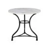 Steve Silver Claire Round White Marble Top Cafe Table