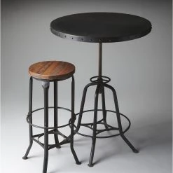 Butler Specialty Company Englewood Round Metal Hall/Pub Table, 1200025 -CHAMPRO shop b251120e0b1ac945 8315 w800 h800 b0 p0