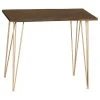 Carolina Classics Seti Live Edge Bar Table, Elm/Gold