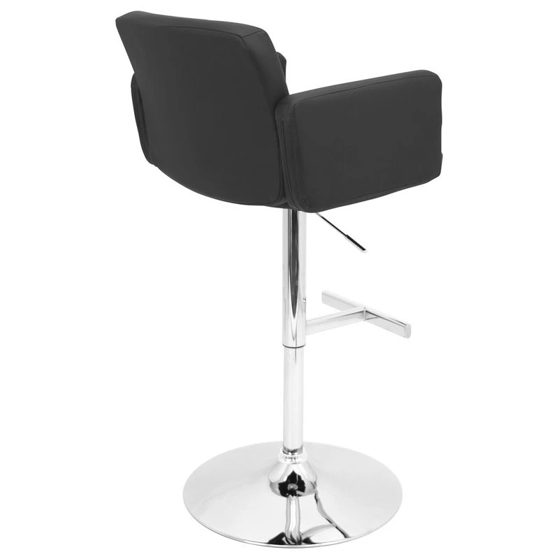 Lumisource Stout Barstool, Black 3 Lumisource Stout Barstool, Black - Image 3