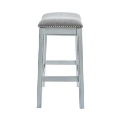 New Ridge Home Goods Zoey 25" Farmhouse Wood Counter Height Stool In White Wash -CHAMPRO shop b2e183bf0067f30a 5537 w800 h800 b1 p0