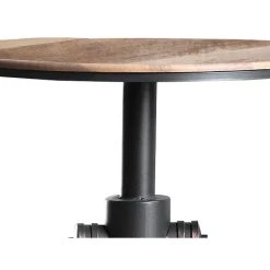 Benzara, Woodland Imprts, The Urban Port Bar Table With Fire Hydrant Style Metal Base, Black And Brown -CHAMPRO shop b7b15de90e4544fb 1876 w800 h800 b1 p0