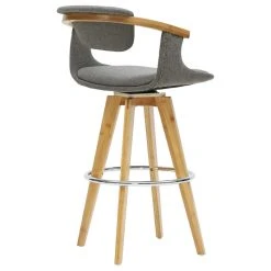 New Pacific Direct Inc. Darwin Fabric Bamboo Bar Stool, Stokes Gray -CHAMPRO shop b851acb90c34df0d 1892 w800 h800 b1 p0