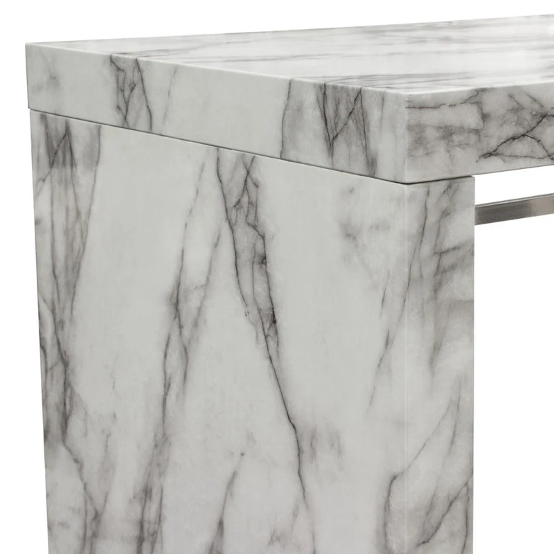 Nova Lifestyle Icon Faux Marble Waterfall Bar Height Table 8 Nova Lifestyle Icon Faux Marble Waterfall Bar Height Table - Image 8