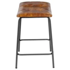 Duhome Elegant Lifestyle Set Of 2 Saddle Tufted Counter Stools, 24 Inch, Yellowish Brown-Faux Leather -CHAMPRO shop b9b124e802440643 2841 w800 h800 b1 p0