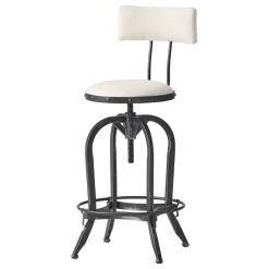 GDFStudio GDF Studio Modern Industrial Upholstered Adjustable Height Swivel Barstool -CHAMPRO shop b9c105f002f1f378 8822 w800 h800 b1 p0