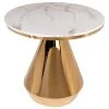 Statements By J Gigi Marble Top Dining Bistro Table