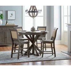 Progressive Furniture Willow Round Counter Table, Distressed Dark Gray -CHAMPRO shop baa1dcc209396674 2320 w800 h800 b0 p0