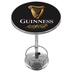 Trademark Gameroom Guinness Chrome Pub Table, Signature