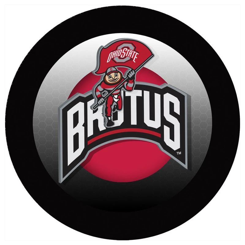 Trademark Gameroom NCAA Chrome Pub Table, Ohio State University, Rushing Brutus 2 Trademark Gameroom NCAA Chrome Pub Table, Ohio State University, Rushing Brutus - Image 2