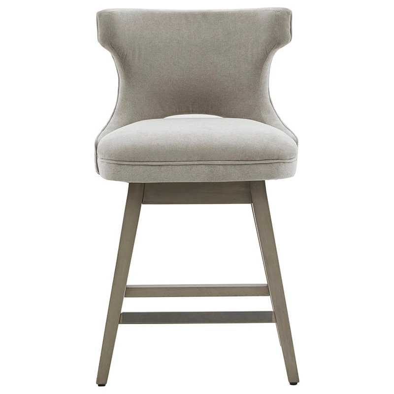 Olliix Madison Park Emmett 25.75" Swivel Counter Stool, Light Grey 1 Olliix Madison Park Emmett 25.75" Swivel Counter Stool, Light Grey