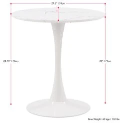 CorLiving Distribution LLC CorLiving Ivo White Marble Top Pedestal Bistro Table 12 CorLiving Distribution LLC CorLiving Ivo White Marble Top Pedestal Bistro Table -CHAMPRO shop c1f12a1b022a347d 2796 w800 h800 b1 p0
