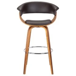 Armen Living Julyssa Brown Faux Leather And Walnut Wood Bar Stool LCJSBAWABR26 -CHAMPRO shop c22109fb0acb95dc 1498 w800 h800 b1 p0