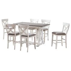 Coast To Coast Imports, LLC Bar Harbor II Cream Counter Height Dining Table -CHAMPRO shop c31134c00e9e2ca2 6237 w800 h800 b1 p0