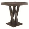 Coaster Home Furnishings Coaster Mannes Square Counter Height Dining Table In Cappuccino
