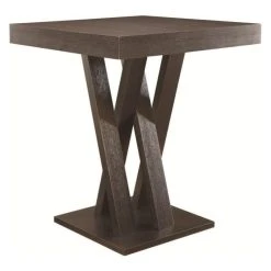 Coaster Home Furnishings Coaster Mannes Square Counter Height Dining Table In Cappuccino