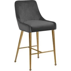 Meridian Furniture Owen Velvet Stool, Set Of 2, Gray -CHAMPRO shop c6a1a71402741704 5579 w800 h800 b1 p0