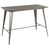 LumiSource Oregon Counter Table, Antique And Espresso