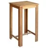 Vida XL International B.V. VidaXL Solid Acacia Wood Bar Table 23.6" Garden Counter Breakfast Side Bistro