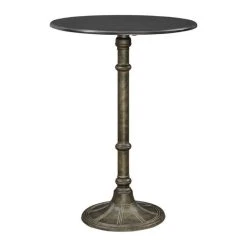 Bowery Hill Round Counter Height Dining Table In Russet And Bronze